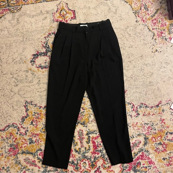 Aritzia Babaton Vogue Pants in Black Size 6 - High Rise Ankle Length TrueCrepe - Picture 13 of 14
